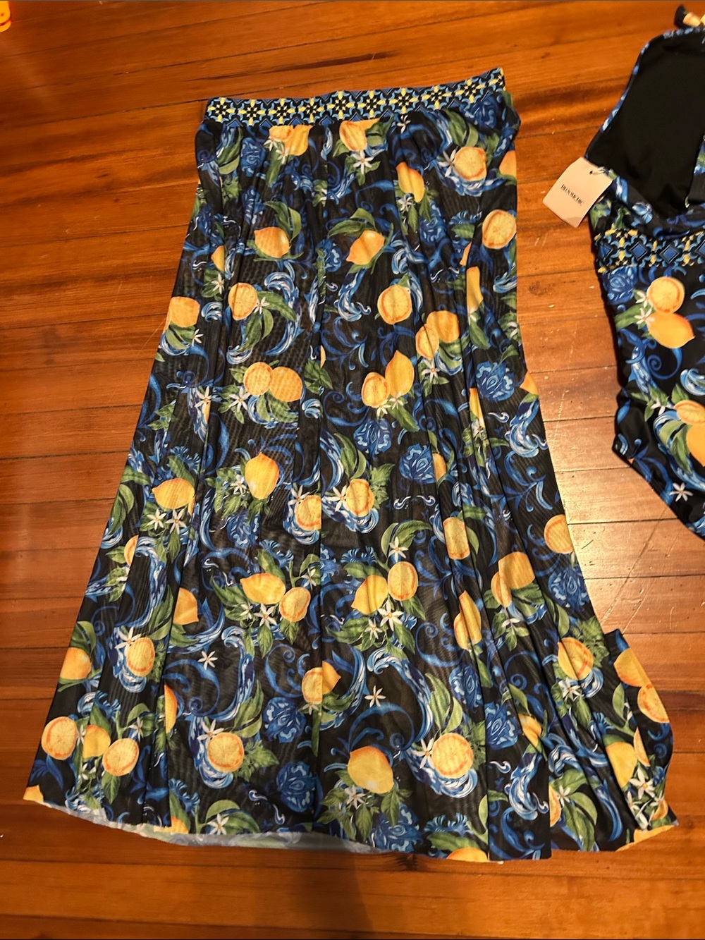 BloomChic One Piece Swimsuit with Matching Swim Skirt Cover up - Picture 8 of 12